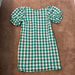 NBW NWT A New Day sz medium green gingham dress